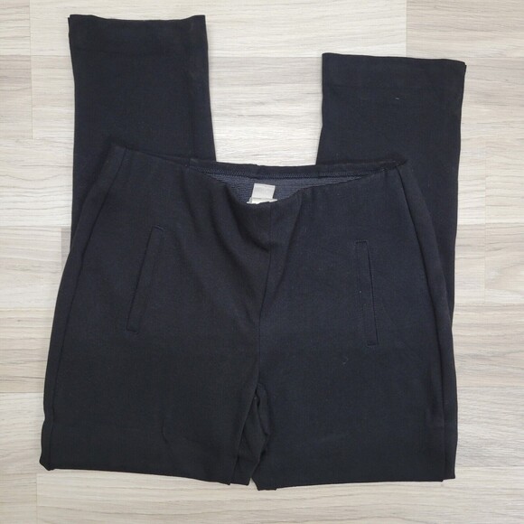 CHICO'S Womens Black Cropped Stretch Pants Size 6 Petite - Picture 2 of 8